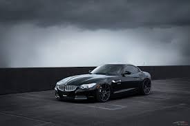 Black Bmw Z4 Highlighted By Contrasting Billet Kidney Grille Bmw Z4 Bmw Military Discounts