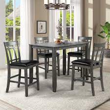 Browse our range of dining tables and chairs sets, and find ideas and inspiration for your home. Kitchen Chair 5 Piece Vintage Rectangular Dining Furnitures Bar Table With 4 Chairs Wood Dining Table Chair Set For Dining Room Dining Room Sets Aliexpress