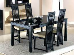 Lumisource clara dining table, black metal and clear glass by lumisource. Black Glass Dining Room Tables Glass Table Set Dining Chairs Modern Design Black Glass Dining Table Glass Dining Table Designs