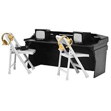 Discounted Black Breakaway Commentator Table Playset For Wwe Wrestling Action Figures Action Figures Wwe Wrestling Action Figures Playset