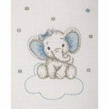Make learning fun with a bright and bold alphabet that illustrates each letter with an animal. Counted Cross Stitch Kit Baby Sets Boy Elephant Anchor Groves And Banks