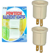 All you will need to do is to find a power outlet, enable a secure mount on the wall and plug the fixture in. 2 Pc Light Bulb Socket Adaptor Converter Screw Lamp Base Ac Wall Outlet Plug Walmart Com Walmart Com