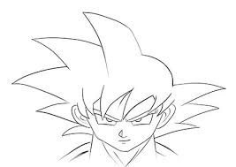 Learn how to draw dragon ball z goku pictures using these outlines or print just for coloring. Drawing Easy Face Vegeta Drawing Easy Face Goku Novocom Top
