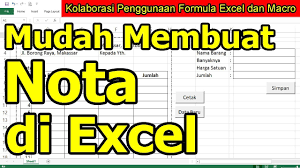 We did not find results for: Mudah Membuat Nota Di Excel Youtube
