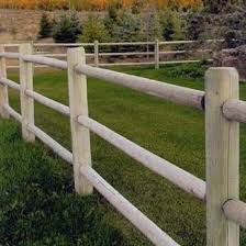 Four Foot Round Rail Fencing Post And Rail Fence Farm Fence Fence Landscaping