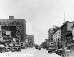 The Intersection Of 23rd Street Looking South Along Washington Boulevard Showing Businesses And Crowds Approx 1928 Ogden Utah Ogden Utah Utah Ogden