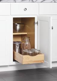 My pantry cabinet is 22 deep which makes it very easy to eventually come across soup that expired four years ago, or to find three bags of sugar when i. Adapt Base Cabinet Soft Close Wood Pull Out Baskets At Menards