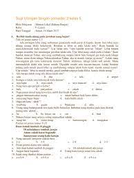 Soal bahasa inggris untuk kelas 3 sekolah dasar. Soal Uts Mulok
