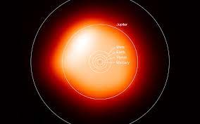 You can find the questions that have come up here again and again in our wiki. Size Comparison Betelgeuse And The Sun Eso