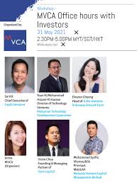 Maybe you would like to learn more about one of these? Mvca Office Hours With Investors On 31 May 2021 Peatix