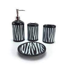Aug 19, 2021 · walmart deals, discounts and promo codes! Wpm 4 Piece Ceramic Bath Accessory Set Black White Zebra Animal Print Bathroom Soap Or Lotion Dispenser W Toothbrush Holder Tumbler Soap Dish Walmart Com Walmart Com