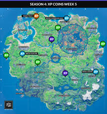 Every week, you'll find them in different locations on apollo island. Fortnite Season 4 Week 5 Xp Coins Pro Game Guides