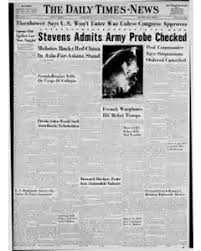 Burlington Daily Times News Archives, Apr 29, 1954, p. 1