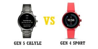 Fossil Gen 5 Vs Gen 4 Sport Compared Smartwatch Series