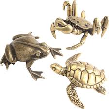 Check spelling or type a new query. Vintage Brass Crab Frog Sea Turtle Statue Ornaments Copper Aquatic Animals Figurines Home Desk Decorations Accessories Tea Pets Wish