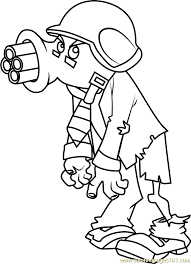 How to draw gatling pea zombie from plants vs. Gatling Pea Zombie Coloring Page For Kids Free Plants Vs Zombies Printable Coloring Pages Online For Kids Coloringpages101 Com Coloring Pages For Kids
