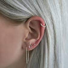 Silver Jewelry Silver Hair Earparty Earrings Ear Party Earrings Earings Piercings Ear Jewelry