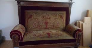 Jugendstil Sofa Mit Uberbau Samtbezug Top Zustand Jugendstil Aufpolstern Sofa
