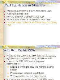 Mohd razi kamiran, mohd khairul amir bin mohd jamil, mohd amin zulkifli. Osha 1994 Occupational Safety And Health Administration Occupational Safety And Health