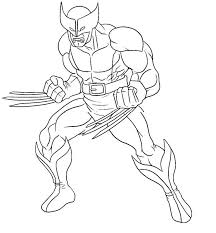 Wolverine Printable Coloring Pages X Men Superheroes Para Colorear Avengers Para Colorear Dibujos De Animales Tiernos