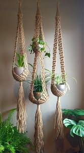 Double Venus Macrame Plant Hangers Choose One Or Sets Retro 70s Bohemian Duo Matching Or Order Any One Large Long Jute Boho Hippie Makramee Anleitung Wandbehang Makramee Anleitung Blumenampel