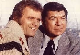 George Reeves (as Clark Kent) with kid show host Sheriff John