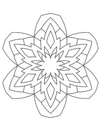 Some hexagonal snowflakes also have a star pattern in the center. Snowflake Coloring Page Worksheets Teaching Resources Tpt