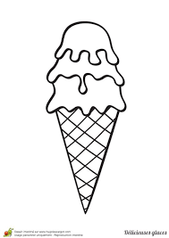coloriage delicieuse glace triple dessin arc en ciel