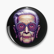 Iris Apfel Pins and Buttons for Sale