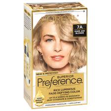 L'Oreal Paris Superior Preference Fade-Defying Shine Permanent Hair Color,  7A Dark Ash Blonde