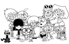 Best Loud House Coloring Page For Little Kids Halloween Coloring Pages Coloring Pages Family Coloring Pages