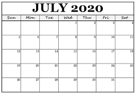 July 2020 Calendar Excel For Homework Printable Calendar In 2020 Free Printable Calendar Templates July Calendar Printable Calendar Template