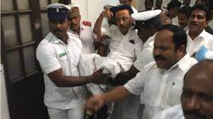 Dmk leader mk stalin's house raided by cbi. Fir Against Mk Stalin Dmk Mlas For Unlawful Assembly Inside Tamil Nadu Secretariat