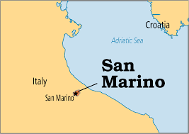 As you browse around the map, you can select different parts of the map by pulling across it interactively as well as zoom in and out it to find San Marino Operation World