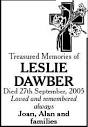 LESLIE DAWBER Obituary (2008) - Rugby, City of London - Legacy-ia