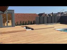 Vollautomatische Begehbare Poolabdeckung Youtube Poolabdeckung Poolabdeckung Begehbar Pool Terrasse