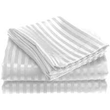 Black And White Striped Sheet Set Queen Charlton Home Lithonia Embossed Stripe Sheet Set Wayfair In 2020 Striped Bed Sheets Striped Sheets Striped Bedding