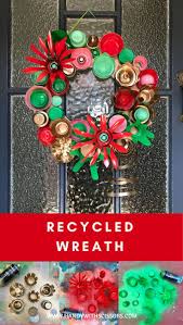 Download Amazing Recycled Christmas Wreath Using Plastic Bottles Recycled Christmas Decorations Recycled Crafts Kids Sustainable Christmas Decorations PSD Mockup Templates