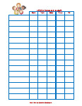 behavior charts for daycare and preschool