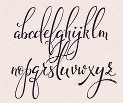 Download the victorian modern cursive script font. Handwritten Brush Style Modern Calligraphy Cursive Font With Flourishes Calligraphy Alphabet Cute Calligraphy Letters For Postcard Or Poster Decorative Graphic Design Isolated Letter Elements Royalty Free Cliparts Vectors And Stock Illustration