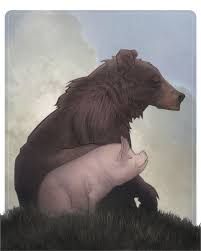 Bear And Pig Art Print By Alex Perkins Society6 Pig Art Kawaii Pig Art