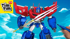 Найдите больше постов на тему transformers robots in disguise 2015. Draw Optimus Prime Robots In Disguise Combiner Force Transformers Kids Coloring Pages Drawing Youtube