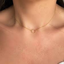 Day Collar Necklace for Her, S925 Sterling Silver Ring, Gold and Rose Gold,  Karma Necklace, Discreet Sub Necklace, Christmas Gift Black Friday