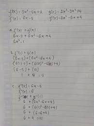 Check spelling or type a new query. 1 Tentukan Turunan Fungsi Dari X Adalah 2 Diketahui Fungsi F X 3x 5x 2 Dan G X 2x Brainly Co Id