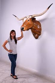 See more ideas about cow head, painted cow skulls, skull painting. Texas Long Horn Bull Head Wall Mount