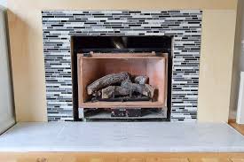 Fireplace stone tile surround image and description. How To Tile A Fireplace Even If It S Brick The Handyman S Daughter