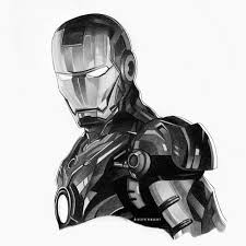 Define the general proportions of iron man. A Pencil Drawing I Did Of Iron Man In B W Avengers