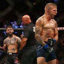 Dillashaw vs cody garbrandt » T J Dillashaw Claims He S Going To Ruin Cody Garbrandt S Career At Ufc 227 Bloody Elbow