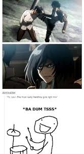 Damn she was good with that sniper. Heichou Guts Attack On Titan Attack On Titan Anime Anime Funny