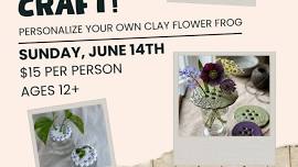 Clay Flower Frog Craft Workshop